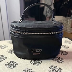 Guess Black and Silver Mini Bag with Top Handle